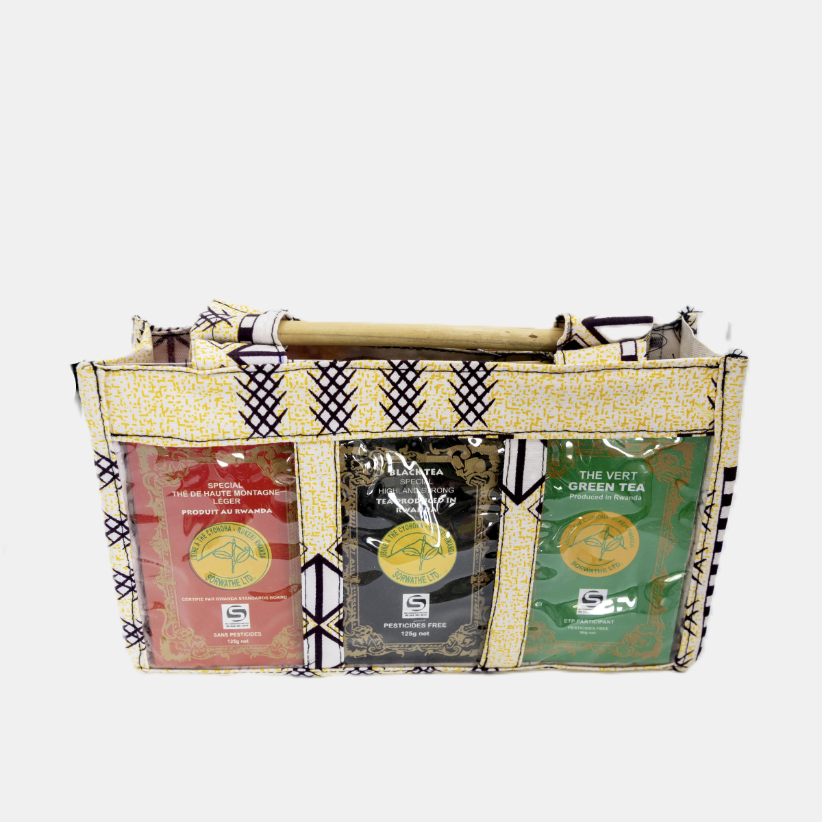 Kitenge gift pack containing 3 small packs